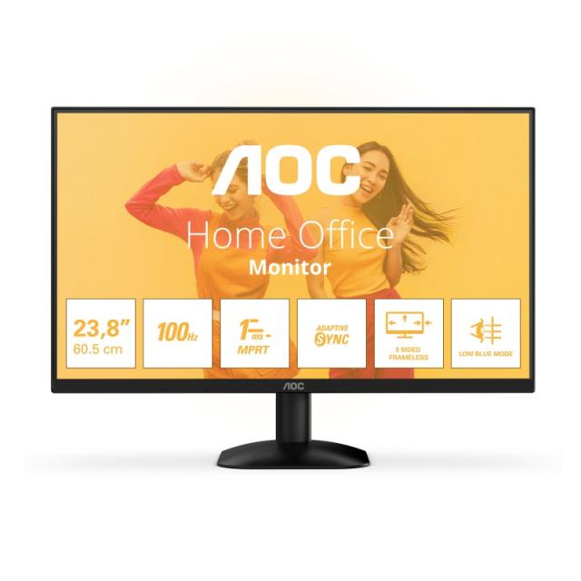 AOC - B3 24B35HM2 pantalla para PC 60,5 cm (23.8") 1920 x 1080 Pixeles Full HD LED Negro