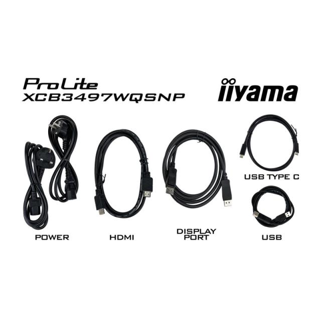 iiyama - ProLite XCB3497WQSNP-B1 pantalla para PC 86,4 cm (34") 3440 x 1440 Pixeles UltraWide Quad HD LED Negro