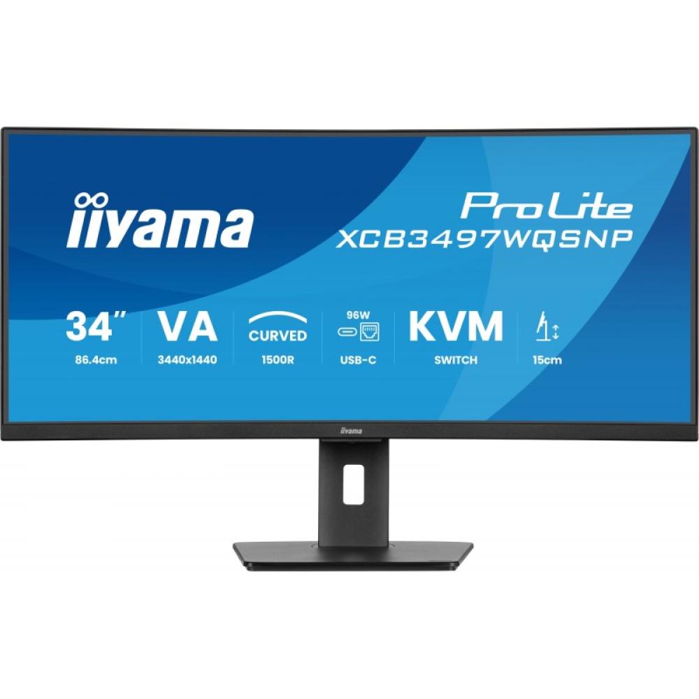 iiyama - ProLite XCB3497WQSNP-B1 pantalla para PC 86,4 cm (34") 3440 x 1440 Pixeles UltraWide Quad HD LED Negro