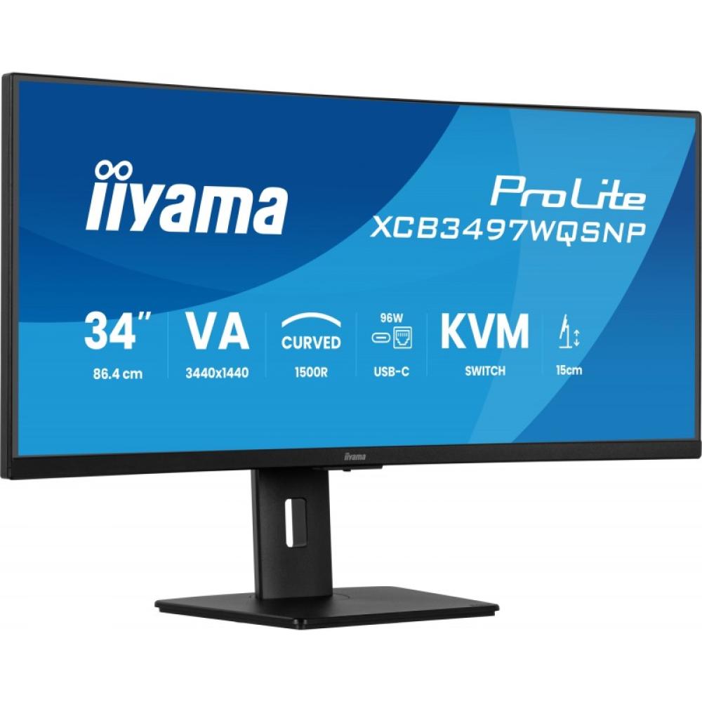 iiyama - ProLite XCB3497WQSNP-B1 pantalla para PC 86,4 cm (34") 3440 x 1440 Pixeles UltraWide Quad HD LED Negro