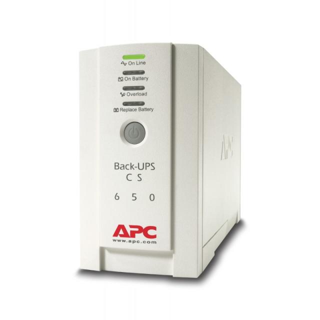 APC - Back-UPS sistema de alimentación ininterrumpida (UPS) En espera (Fuera de línea) o Standby (Offline) 0,65 kVA 400 W 4 sali