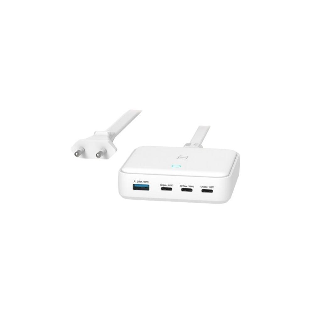 Tucano - MA-DEGAN100-EU-W cargador de dispositivo móvil Portátil, Smartphone, Tableta Blanco Corriente alterna Carga rápida Inte