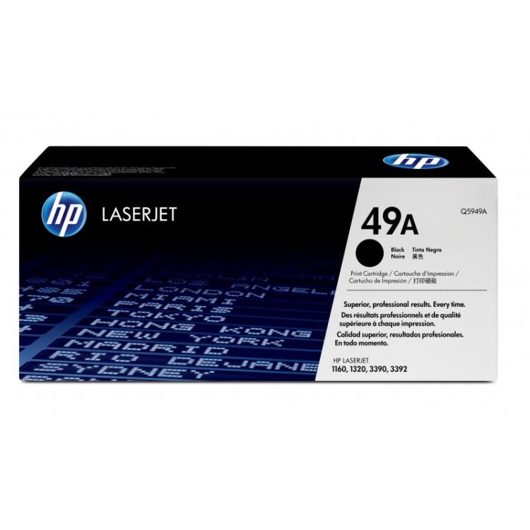 HP - Cartucho de tóner original LaserJet 49A negro