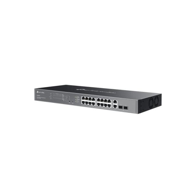 TP-Link - Omada ES220GMP switch Gestionado L2 Gigabit Ethernet (10/100/1000) Energía sobre Ethernet (PoE) Negro