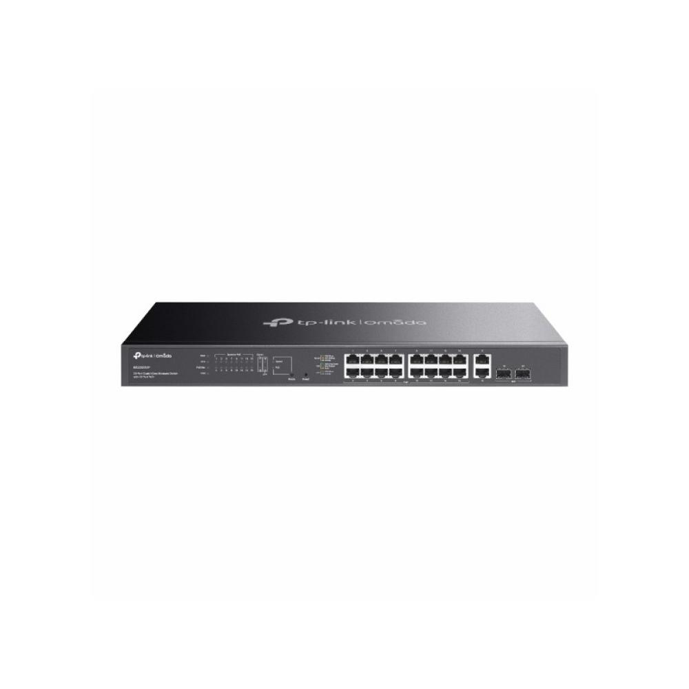 TP-Link - Omada ES220GMP switch Gestionado L2 Gigabit Ethernet (10/100/1000) Energía sobre Ethernet (PoE) Negro