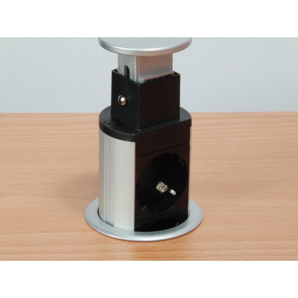 Equip - 333304 unidad de distribución de energía (PDU) 3 salidas AC Negro, Plata