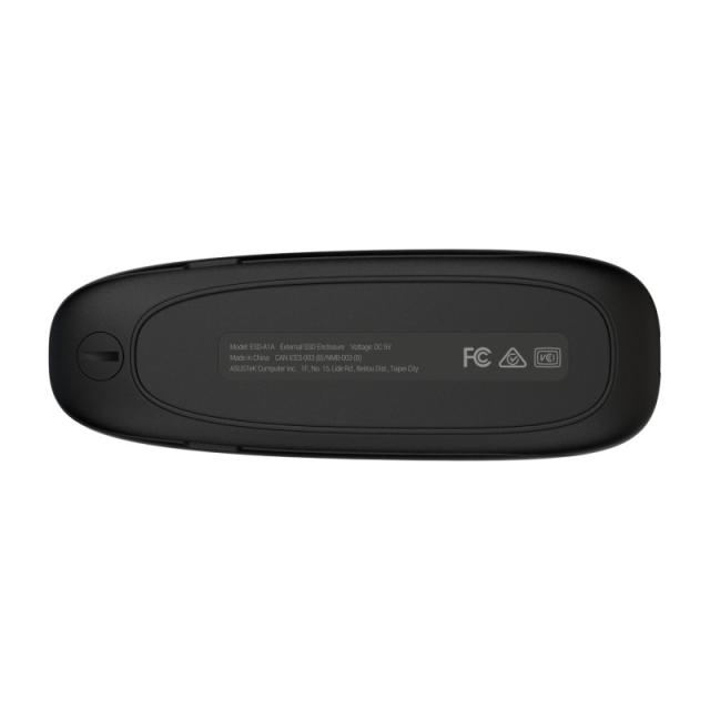 ASUS - COBBLE Black (ESD-A1A/BLK) Caja externa para unidad de estado sólido (SSD) Negro M.2