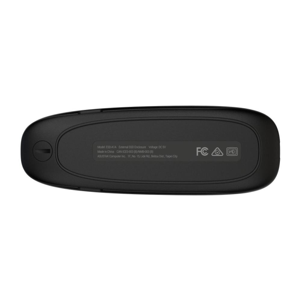 ASUS - COBBLE Black (ESD-A1A/BLK) Caja externa para unidad de estado sólido (SSD) Negro M.2