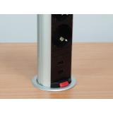 Equip - 333304 unidad de distribución de energía (PDU) 3 salidas AC Negro, Plata