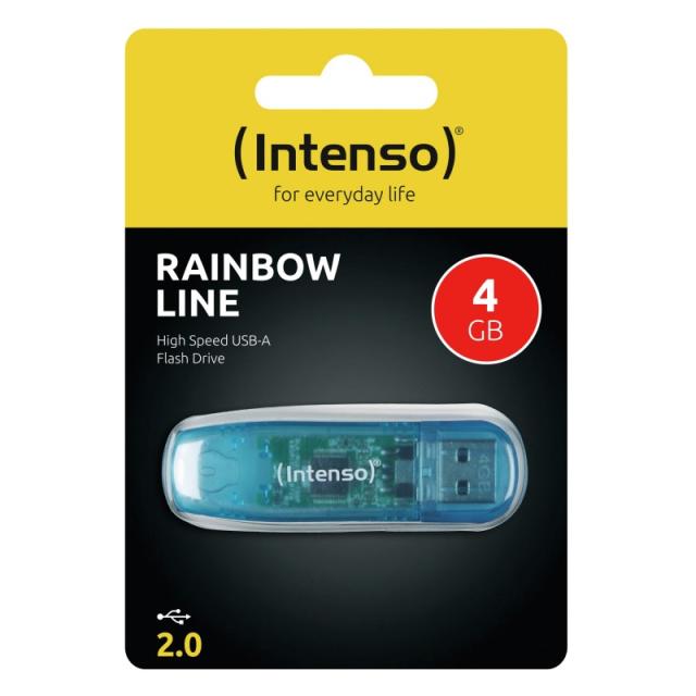 Intenso - Rainbow Line unidad flash USB 4 GB USB tipo A 2.0 Azul