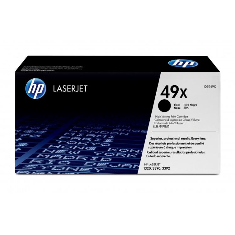 HP - Cartucho de tóner original LaserJet 49X de alta capacidad negro