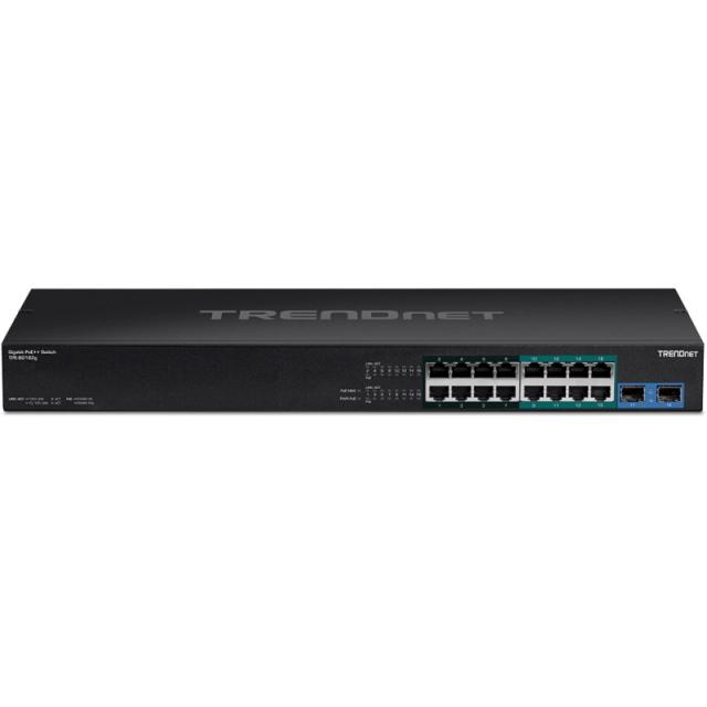 Trendnet - TPE-BG182G switch No administrado Gigabit Ethernet (10/100/1000) Energía sobre Ethernet (PoE) 1U Negro