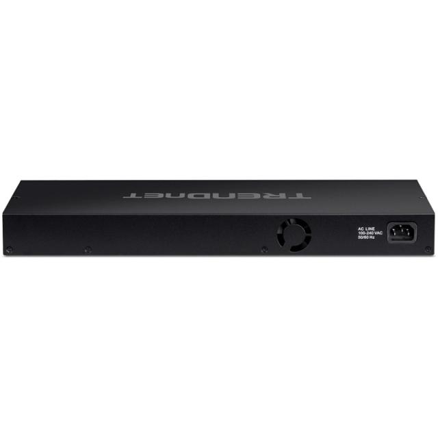 Trendnet - TPE-BG182G switch No administrado Gigabit Ethernet (10/100/1000) Energía sobre Ethernet (PoE) 1U Negro