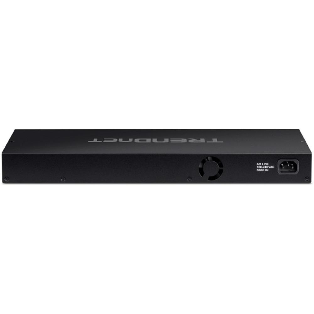 Trendnet - TPE-BG182G switch No administrado Gigabit Ethernet (10/100/1000) Energía sobre Ethernet (PoE) 1U Negro