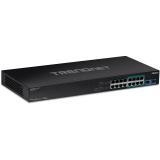 Trendnet - TPE-BG182G switch No administrado Gigabit Ethernet (10/100/1000) Energía sobre Ethernet (PoE) 1U Negro