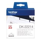 Brother - DK-22214 cinta para impresora de etiquetas Negro sobre blanco