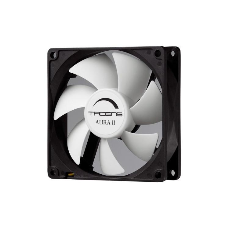 Tacens - 3AURAII9, Ventilador Ordenador 9 cm, Ultrasilencioso, Antipolvo, Negro