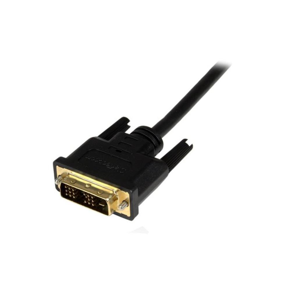StarTech.com - Cable de 1m Adaptador Conversor Micro HDMI a DVI-D para Tablet y Teléfono Móvil - Convertidor de Vídeo para Dispo