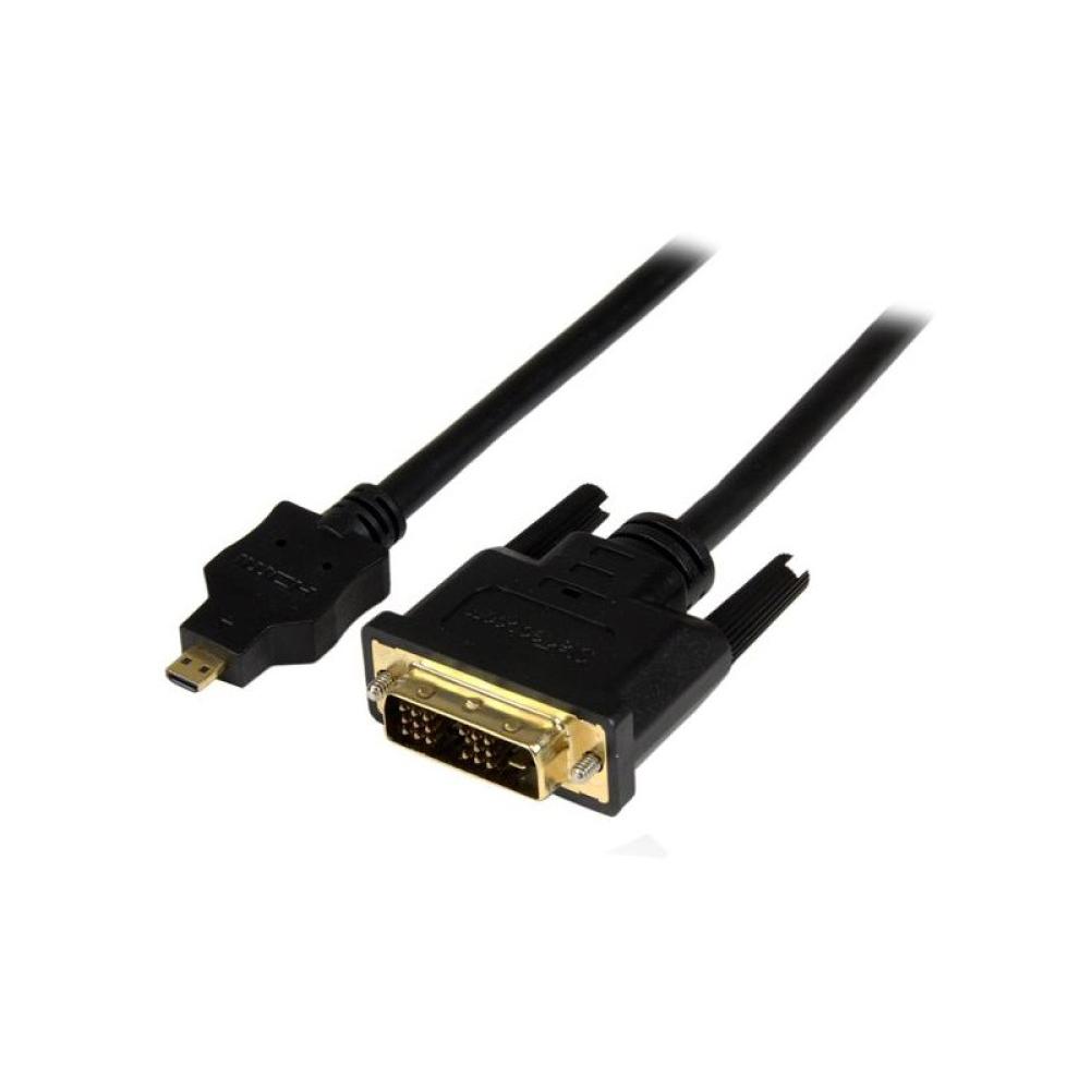 StarTech.com - Cable de 1m Adaptador Conversor Micro HDMI a DVI-D para Tablet y Teléfono Móvil - Convertidor de Vídeo para Dispo