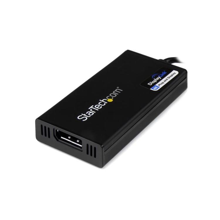 StarTech.com - Adaptador USB 3.0 a DisplayPort 4K Ultra HD - Certificado por DisplayLink - Convertidor de Vídeo con Tarjeta Gráf