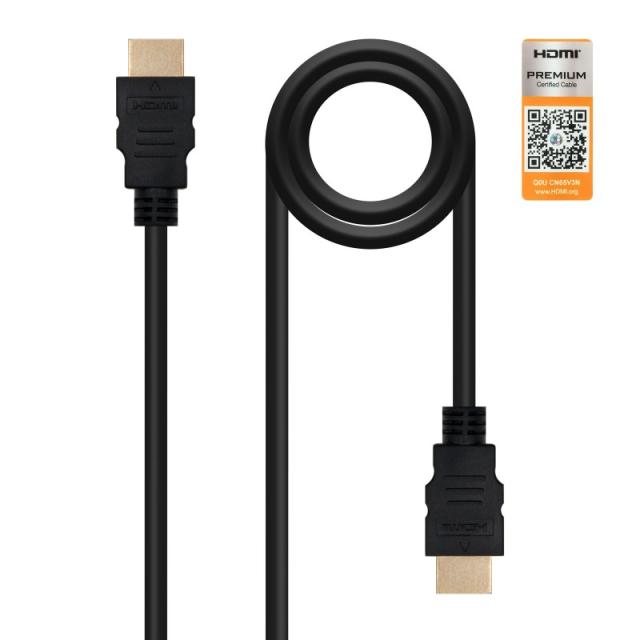 Nanocable - HDMI V2.0, 2m cable HDMI HDMI tipo A (Estándar) Negro