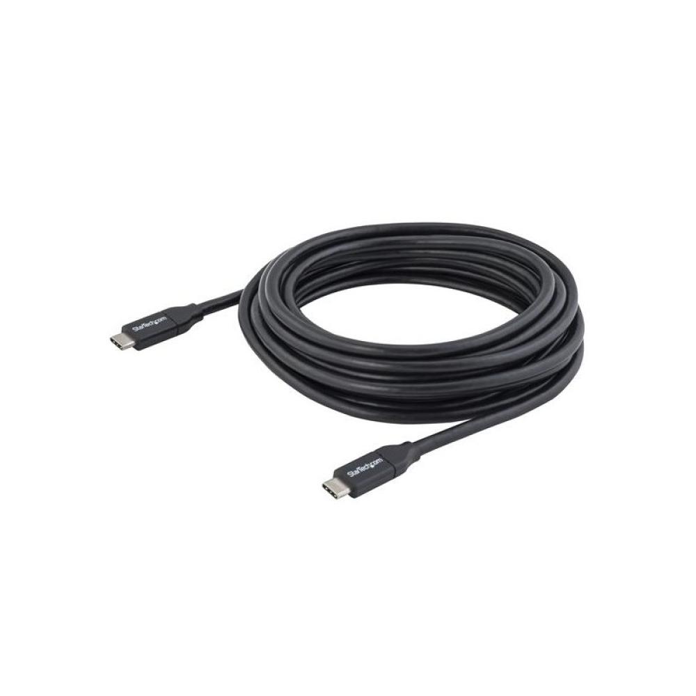 StarTech.com - Cable USB-C de 4 metros con Capacidad para Entrega de Potencia (5A) - USB 2.0 - Certificado