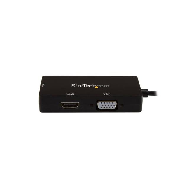 StarTech.com - Adaptador USB-C de Vídeo Multipuertos - 3en1 - 4K 30Hz - Negro