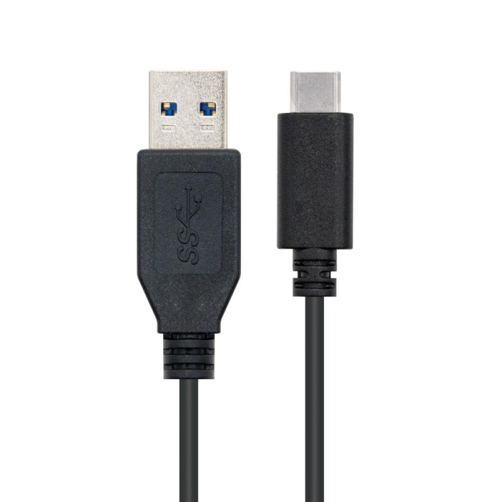 Nanocable - USB 3.1, 1m cable USB USB 3.2 Gen 2 (3.1 Gen 2) USB C USB A Negro