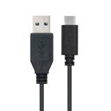 Nanocable - USB 3.1, 1m cable USB USB 3.2 Gen 2 (3.1 Gen 2) USB C USB A Negro