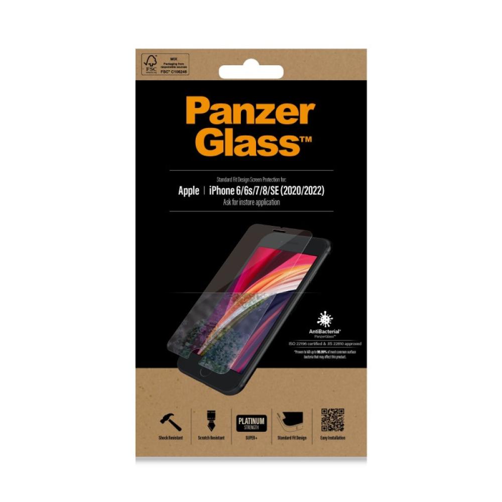 PanzerGlass - Screen Protector iPhone 8 / 7 / 6s / 6 / SE (2020/2022) / Standard Fit Protector de pantalla Apple 1 pieza(s)