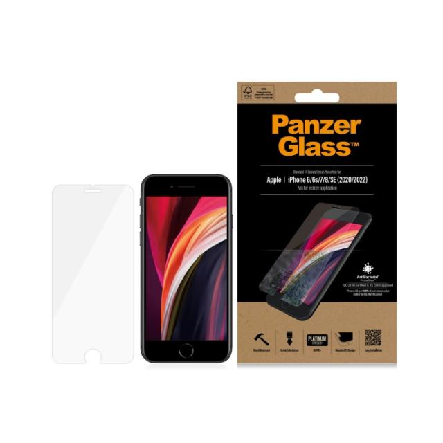 PanzerGlass - Screen Protector iPhone 8 / 7 / 6s / 6 / SE (2020/2022) / Standard Fit Protector de pantalla Apple 1 pieza(s)