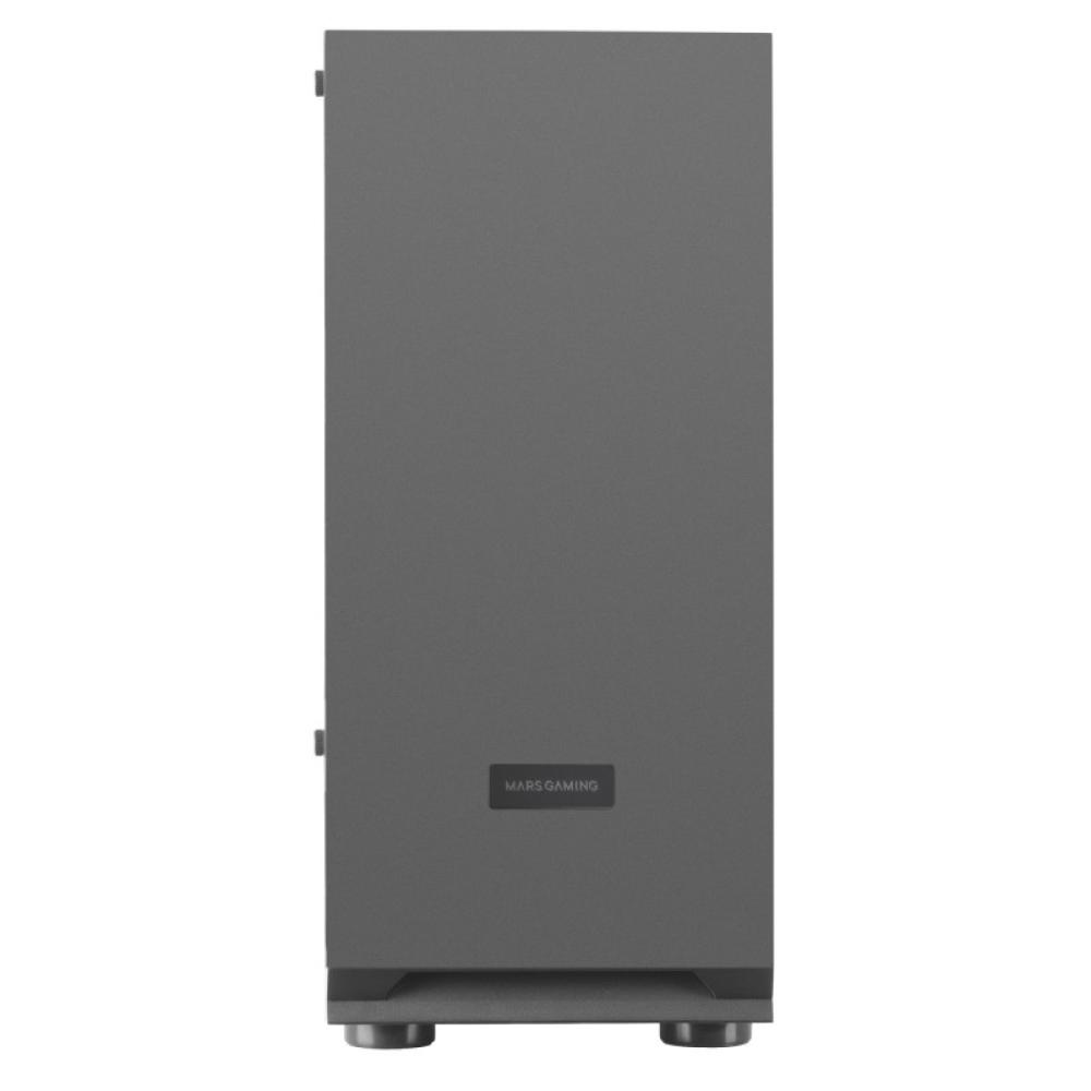 Mars Gaming - MCN2, Caja PC Gaming ATX, Ventana Lateral Completa, Rejilla Delantera, Diseño Cámara Dual, Ventilador Trasero 12cm