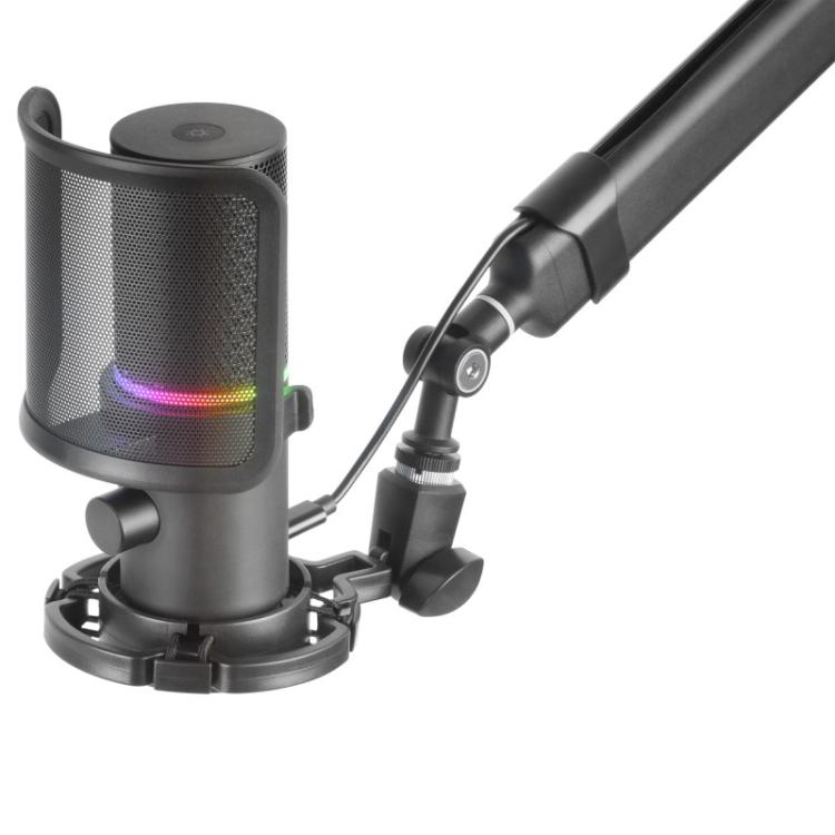 Mars Gaming - MMIC-XT, Micrófono de Estudio Profesional Alta Definición 192Khz 24-bit, Brazo Omnidireccional, Soporte A - MMICXT