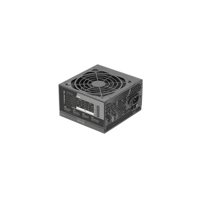 Tacens - APIII750, Fuente Alimentación PC ATX 750W, Tecnología SMD y DC-DC, 85% Eficiencia 12V, Ventilador Ultra-silencioso 12cm