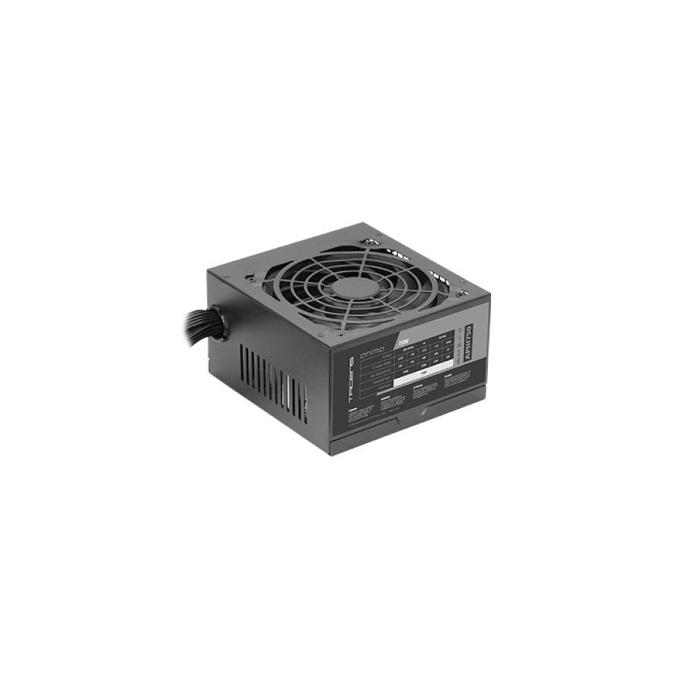 Tacens - APIII750, Fuente Alimentación PC ATX 750W, Tecnología SMD y DC-DC, 85% Eficiencia 12V, Ventilador Ultra-silencioso 12cm