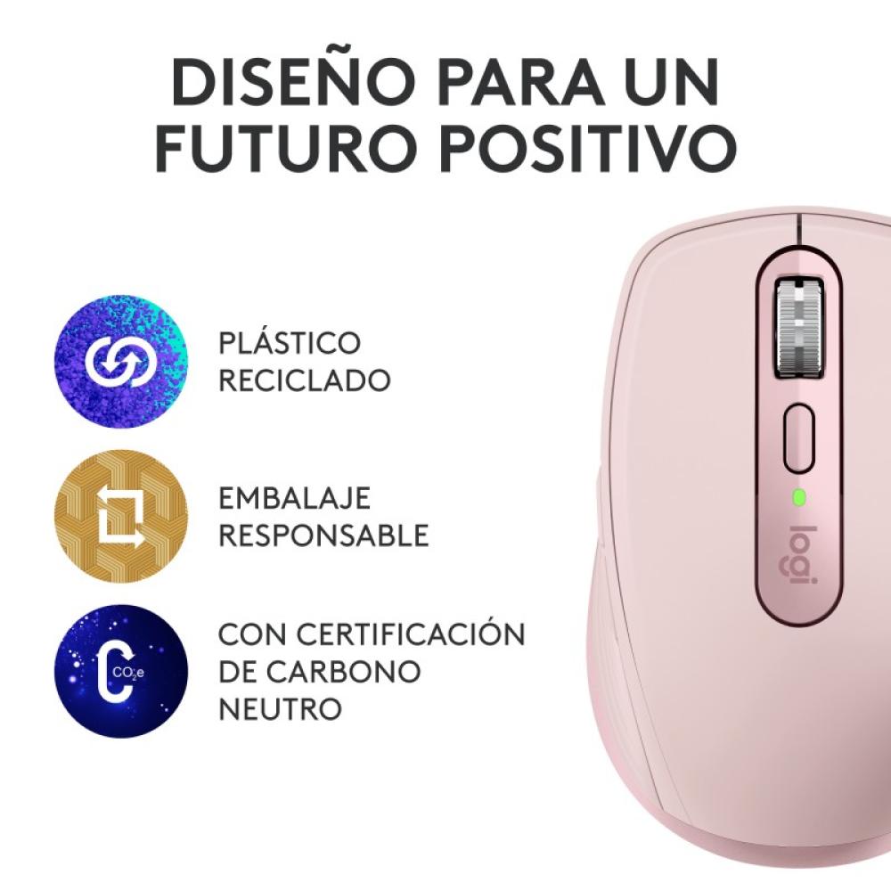 Logitech - 910-006931 ratón Oficina mano derecha RF Wireless + Bluetooth Laser 8000 DPI