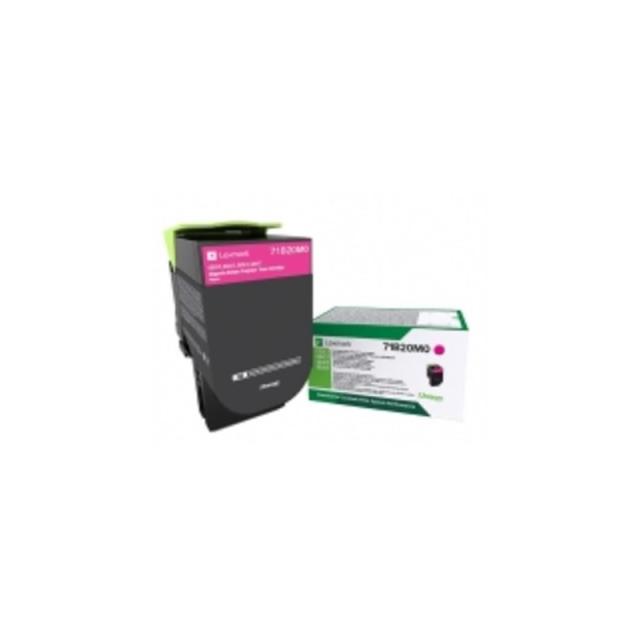 Lexmark - 71B20M0 cartucho de tóner 1 pieza(s) Original Magenta