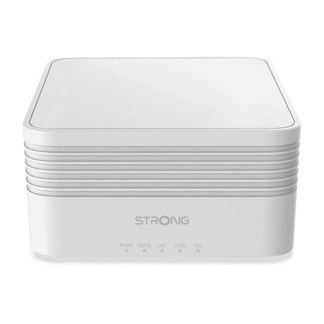 Strong - MESHTRIAX3000 sistema Wi-Fi Mesh (Wi-Fi en malla) Doble banda (2,4 GHz / 5 GHz) Wi-Fi 6 (802.11ax) Blanco 3 Interno