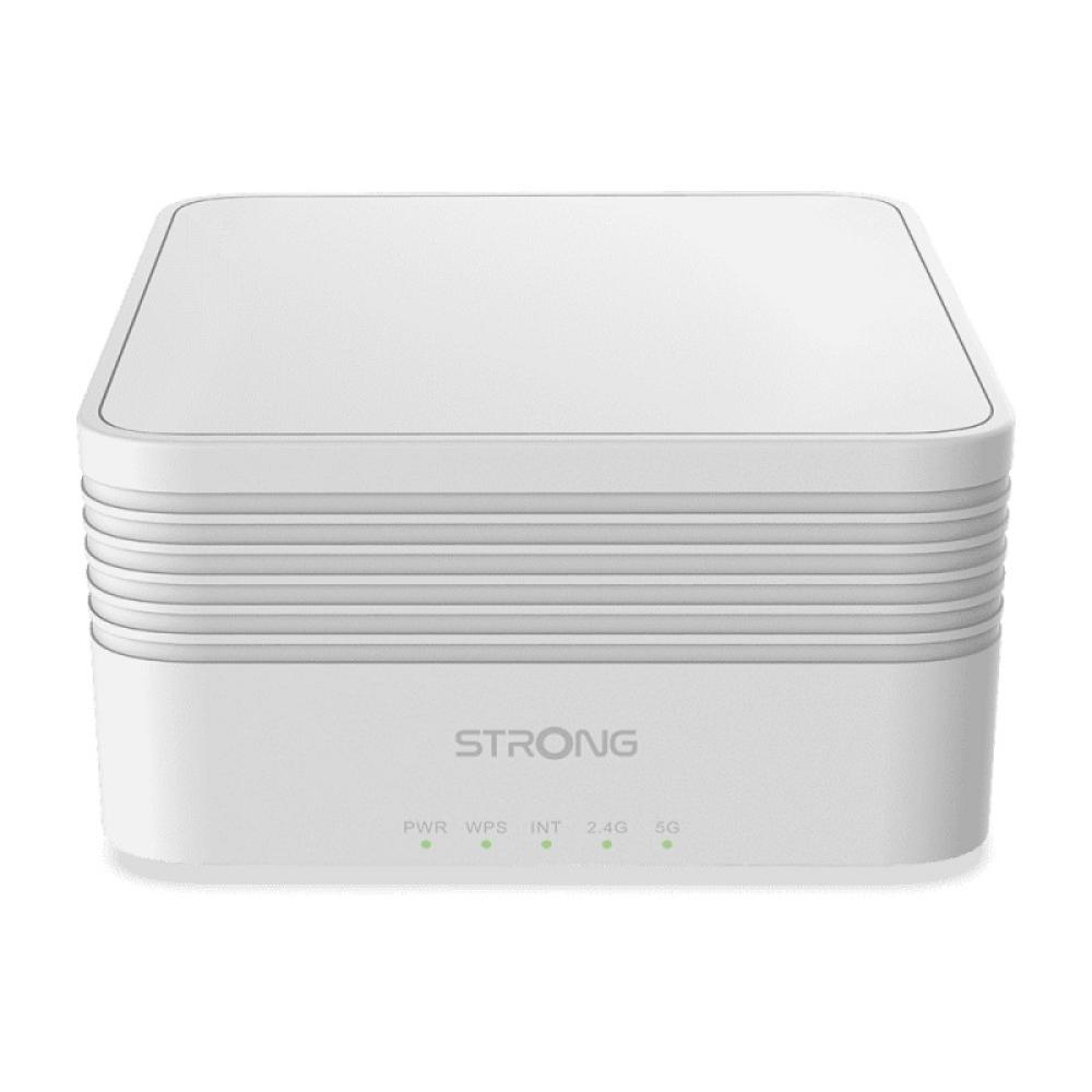 Strong - MESHTRIAX3000 sistema Wi-Fi Mesh (Wi-Fi en malla) Doble banda (2,4 GHz / 5 GHz) Wi-Fi 6 (802.11ax) Blanco 3 Interno