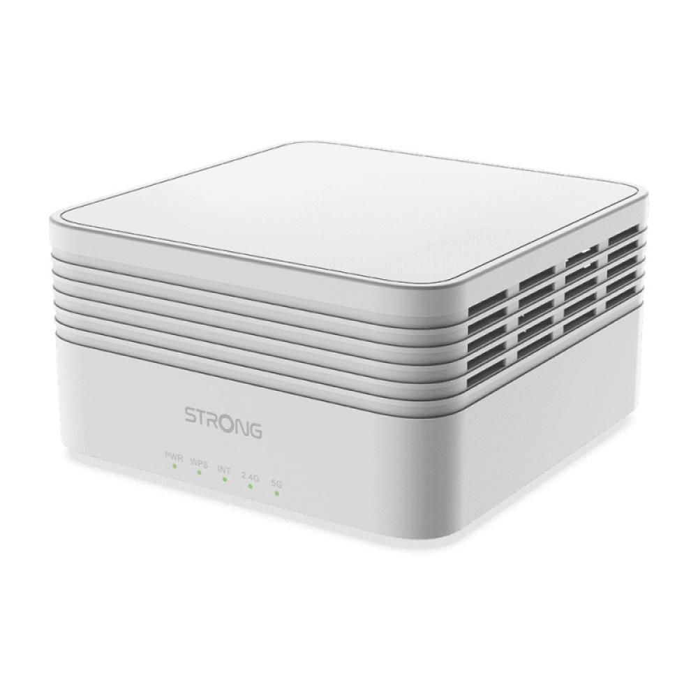 Strong - MESHTRIAX3000 sistema Wi-Fi Mesh (Wi-Fi en malla) Doble banda (2,4 GHz / 5 GHz) Wi-Fi 6 (802.11ax) Blanco 3 Interno