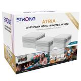 Strong - MESHTRIAX3000 sistema Wi-Fi Mesh (Wi-Fi en malla) Doble banda (2,4 GHz / 5 GHz) Wi-Fi 6 (802.11ax) Blanco 3 Interno