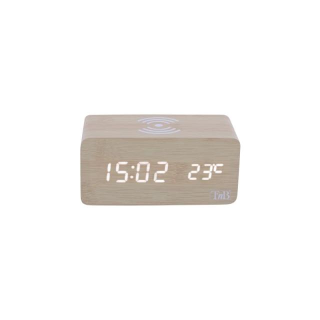 T''nB - CLOCKCH5W despertador Reloj despertador digital Madera