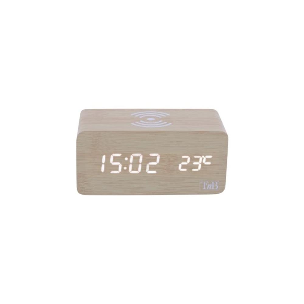 T''nB - CLOCKCH5W despertador Reloj despertador digital Madera