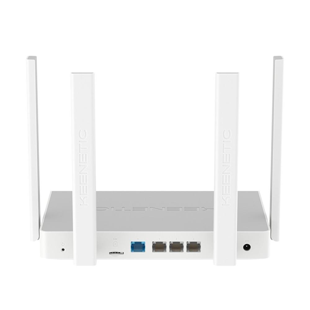 Keenetic - Hero 4G+ Módem router 4G+ Wi-Fi 6 en malla AX1800 con Smart Switch Gigabit de 4 puertos y puerto USB 3.0
