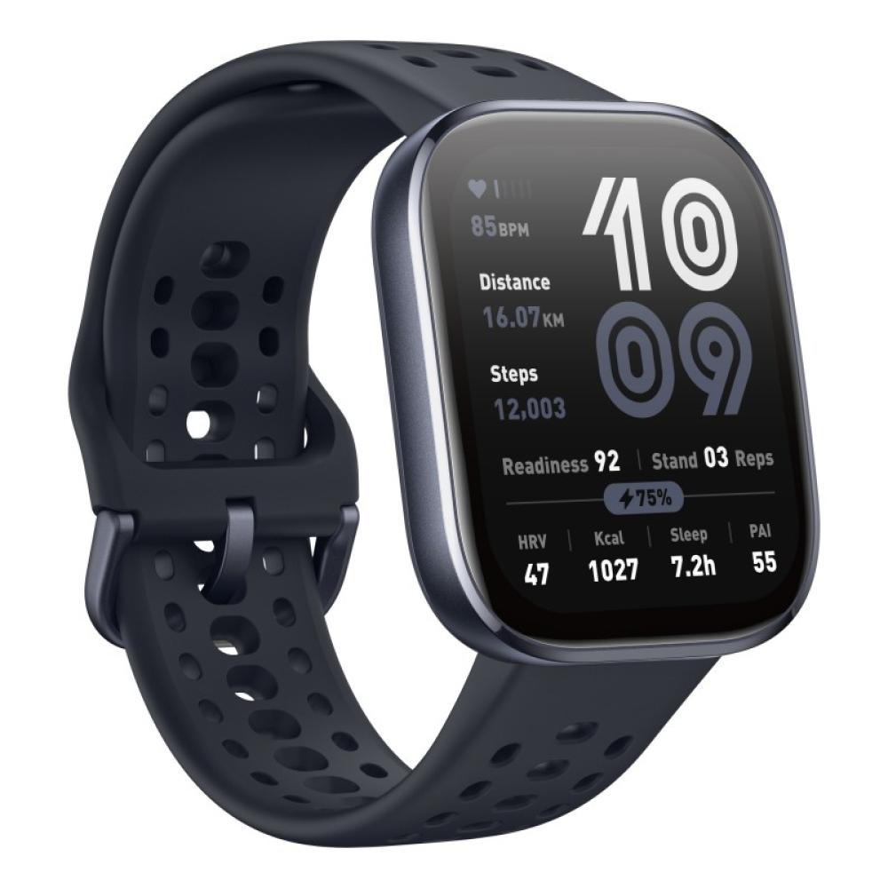 Amazfit - Bip 6 Black 5 cm (1.97") AMOLED Digital 390 x 450 Pixeles Pantalla táctil Negro GPS (satélite)