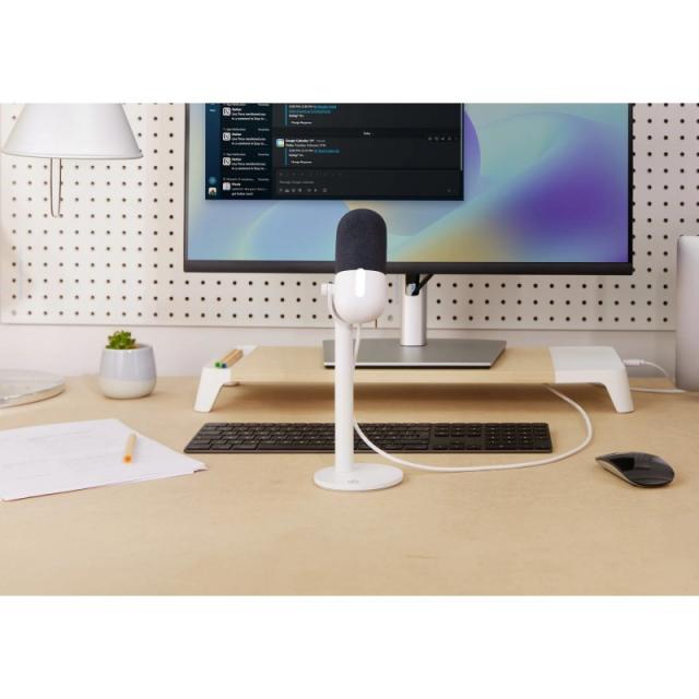 Elgato - Wave Neo Blanco Micrófono de superficie para mesa
