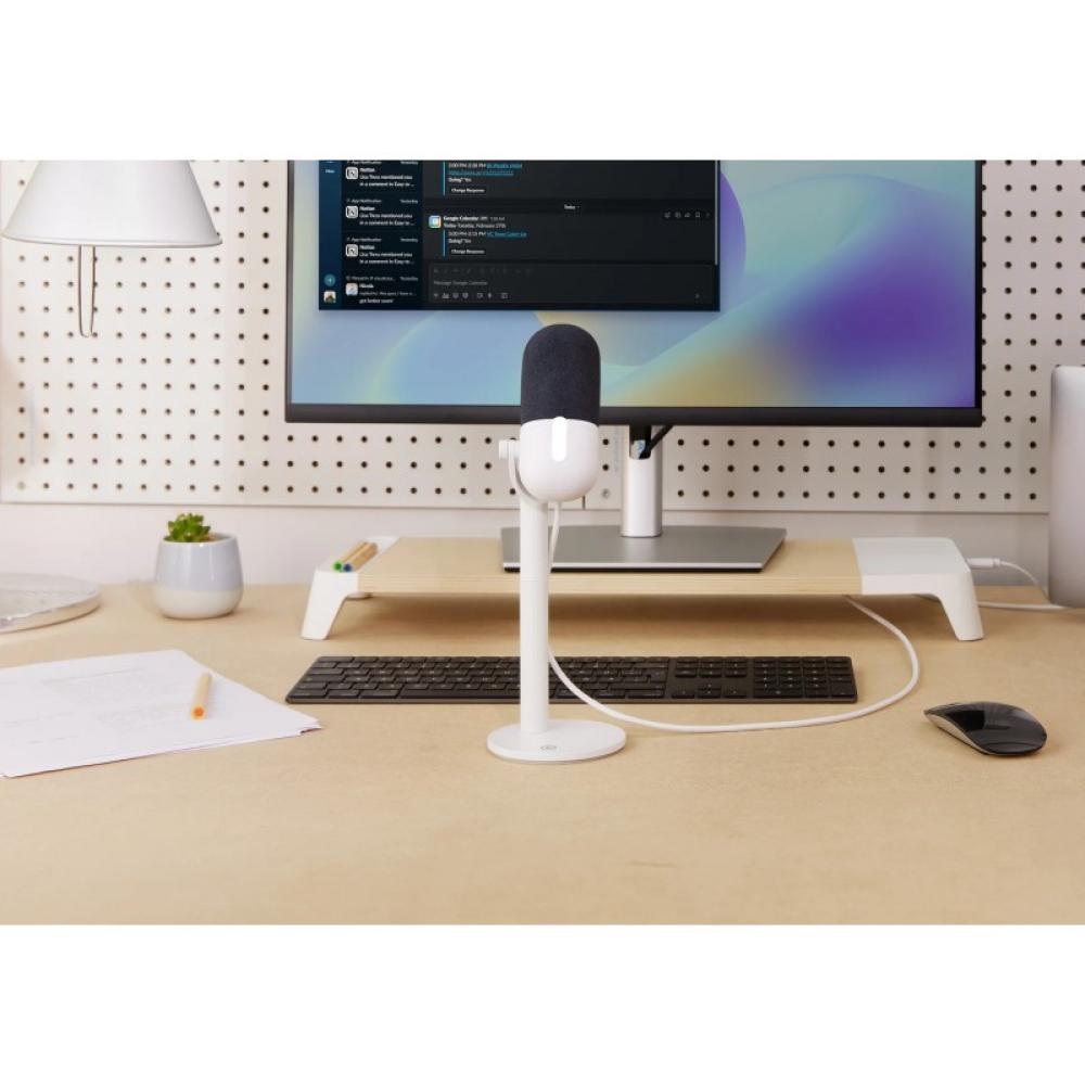 Elgato - Wave Neo Blanco Micrófono de superficie para mesa