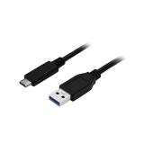 StarTech.com - Cable de Carga y Sincronización USB-A a USB-C de 1m - Cable USB de 5Gbps - Cable de Datos USB-A a USB Tipo C - M/