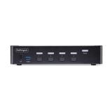 StarTech.com - Switch Conmutador KVM DisplayPort de 4 Puertos - 8K60/4K144 - para Un Monitor - DP 1.4 - 2x USB 3.0 - 4x USB 2.0