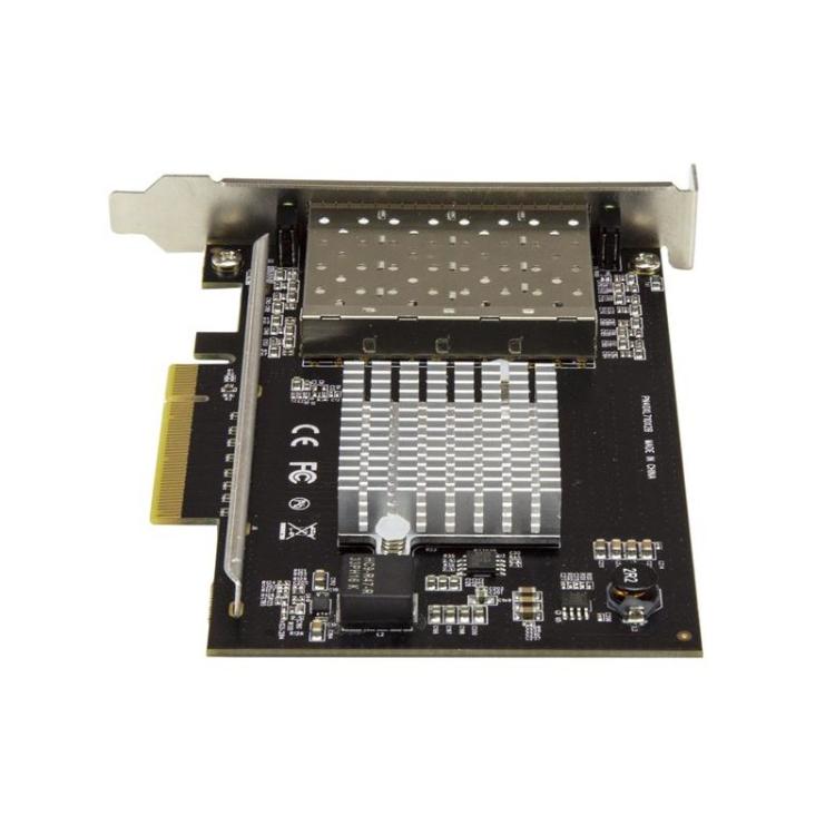 StarTech.com - Tarjeta de Red SFP+ 10G SFP+ con 4 Puertos - Adaptador Convergente SFP+ Abierto Intel XL710 - NIC PCIe 10 Gigabit